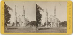 Stereoskopische Ansicht der Unity Church, um 1870
