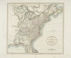 Eine neue Karte der Vereinigten Staaten von Amerika, nach den neuesten Autoritäten, 1806 von John Cary
