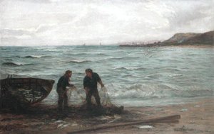 Den Fang an Land ziehen
