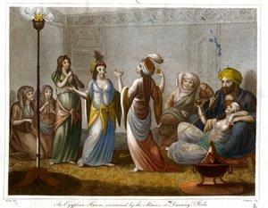 Ein ägyptischer Harem unterhalten von den Almees oder Tänzerinnen von John Chapman