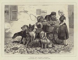 Ketten und Sklaverei, Antwerpen (Gravur)