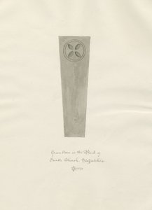 Enville Kirche - Grabstein von John Chessell Buckler