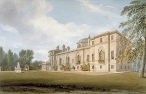 Nordwestansicht von Chiswick House, Chiswick, Hounslow, London, 1822 von John Chessell Buckler