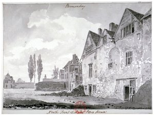 Nordfront des Bermondsey House, London, 1816 von John Chessell Buckler