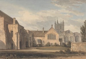 Südostansicht der Kirche und des Palastes in Croydon, Surrey