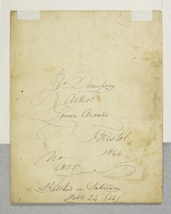 Porträt eines Jugendlichen, Rückseite von John Church Dempsey