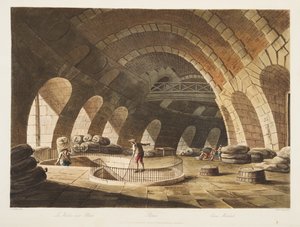 Kornmarkt, Illustration aus Versailles, Paris und Saint Denis, veröffentlicht 1805