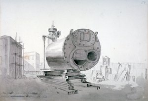 Dampfmaschine, New Road, Islington, London, 1808 von John Claude Nattes