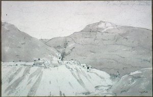 Eine Bleimine am Fuß des Mam Tor