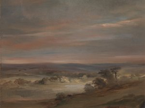 Ein Blick auf Hampstead Heath, früher Morgen, ca. 1821