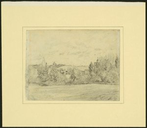 Binfield Pfarrhaus und Kirche, Berkshire von John Constable