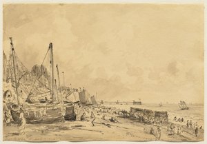 Brighton Beach, Blick nach Osten, 1824