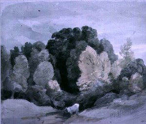 Rinder am Waldrand, ca. 1805 von John Constable