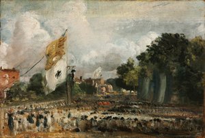 Feier des allgemeinen Friedens von 1814 in East Bergholt, 1814