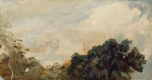 Wolkenstudie mit Bäumen, 1821