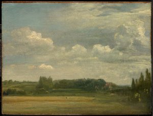 East Bergholt Common, Blick auf das Pfarrhaus von John Constable