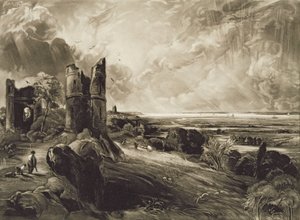 Hadleigh Castle, graviert von David Lucas (1802-81) ca. 1832