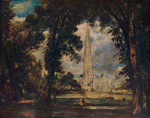 Kathedrale von Salisbury, um 1823