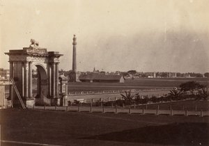 [Ansicht von Chowringhee vom Regierungshaus, Kalkutta], 1858-61