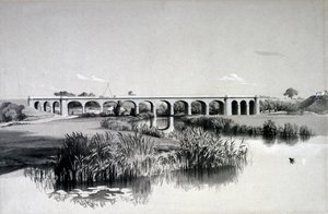 Avon Viadukt, Wolston, 2. Juli 1837 von John Cooke Bourne
