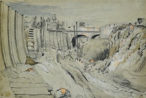 Bau der London und Birmingham Eisenbahn, ca. 1835