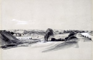 Bau eines Damms, Bugbrooke, 10. Juli 1837 von John Cooke Bourne