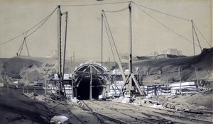 Primrose Hill Tunnel, April 1837 von John Cooke Bourne
