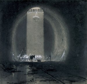 Arbeitsschacht, Kilsby Tunnel, Northamptonshire, 8. Juli 1837