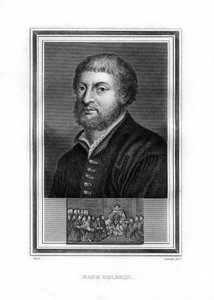 Hans Holbein der Jüngere, deutscher Maler der Nordrenaissance (1825) von John Corner