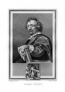 Simon Vouet, französischer Barockmaler, 1825 von John Corner