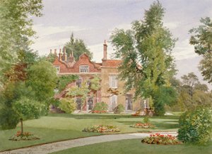 Seitenansicht des Raleigh House, Brixton Hill, Lambeth, London, 1887