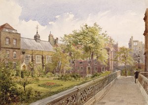 Staple Inn Hall vom Garten, 1882