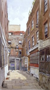 Ansicht des Apollo Court, Fleet Street, City of London, 1880 von John Crowther