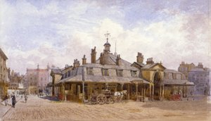 Ansicht des Oxford-Marktes, St Marylebone, Westminster, London
