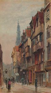 Blick auf die Wych Street, Westminster, Blick nach Osten vom New Inn Gateway, London, um 1880 von John Crowther