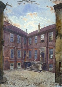 Ansicht eines alten Hauses in der Great Winchester Street, City of London, 1880 von John Crowther