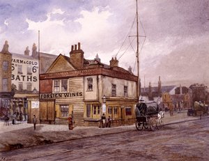 Vine Tavern, Mile End Road, Stepney, London von John Crowther