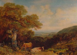 Landschaft mit Vieh, 1847, 1935 von John Dearman