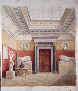 Die Skulpturengalerie, Nordende, ca. 1870 von John Dibblee Crace