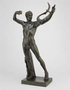 Junger Sophokles führt den Chor des Sieges nach der Schlacht von Salamis, modelliert 1885, gegossen 1911