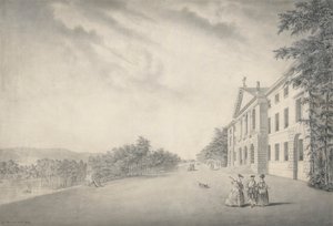 Ostansicht von West Wycombe House, Buckinghamshire von John Donowell