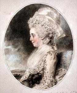 Porträt von Mrs. Bailey aus St. Neots von John Downman