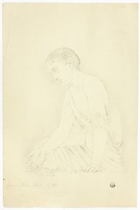 Statue eines sitzenden Mädchens von John Downman