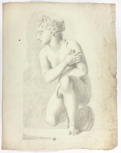 Statue der kauernden Venus