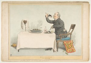 Kannibalismus oder ein irischer Eintopf, 5. August 1833 von John Doyle