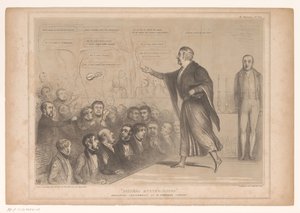 Karikatur mit Sir Robert Peel als Zauberer von John Doyle