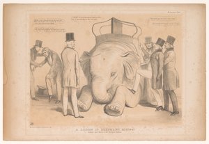 Karikatur über die Ernennung von Henry Hardinge zum Gouverneur von Indien von John Doyle