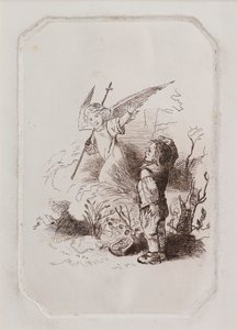 Junge und Engel von John Duncan