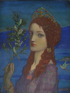 Der Bote von Tethra, 1910 von John Duncan