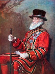 Ein Yeoman der Garde von John Everett (after) Millais